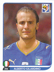 Alberto Gilardino Italy samolepka Panini World Cup 2010 #427